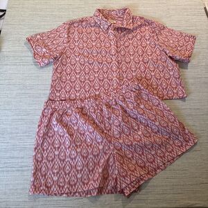 HavenWell Within Natural Luxe Lounge Pajama Matching Boho Set Summer XXL